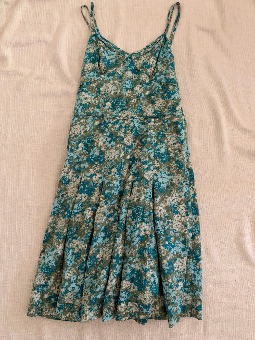 Vintage Ann Taylor A-Line Floral Midi Dress